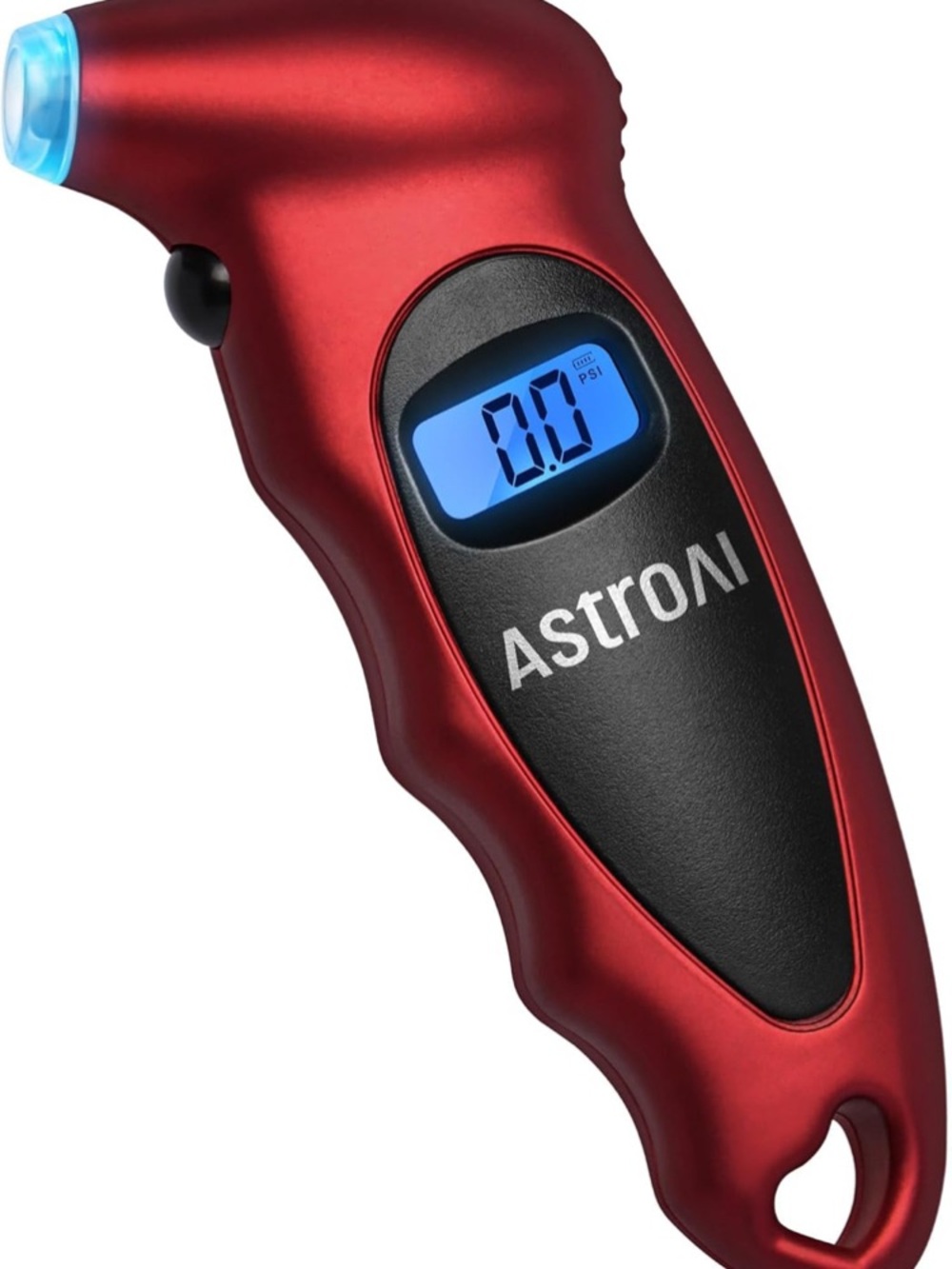 Digital Tire Pressure Gauge - Red-
